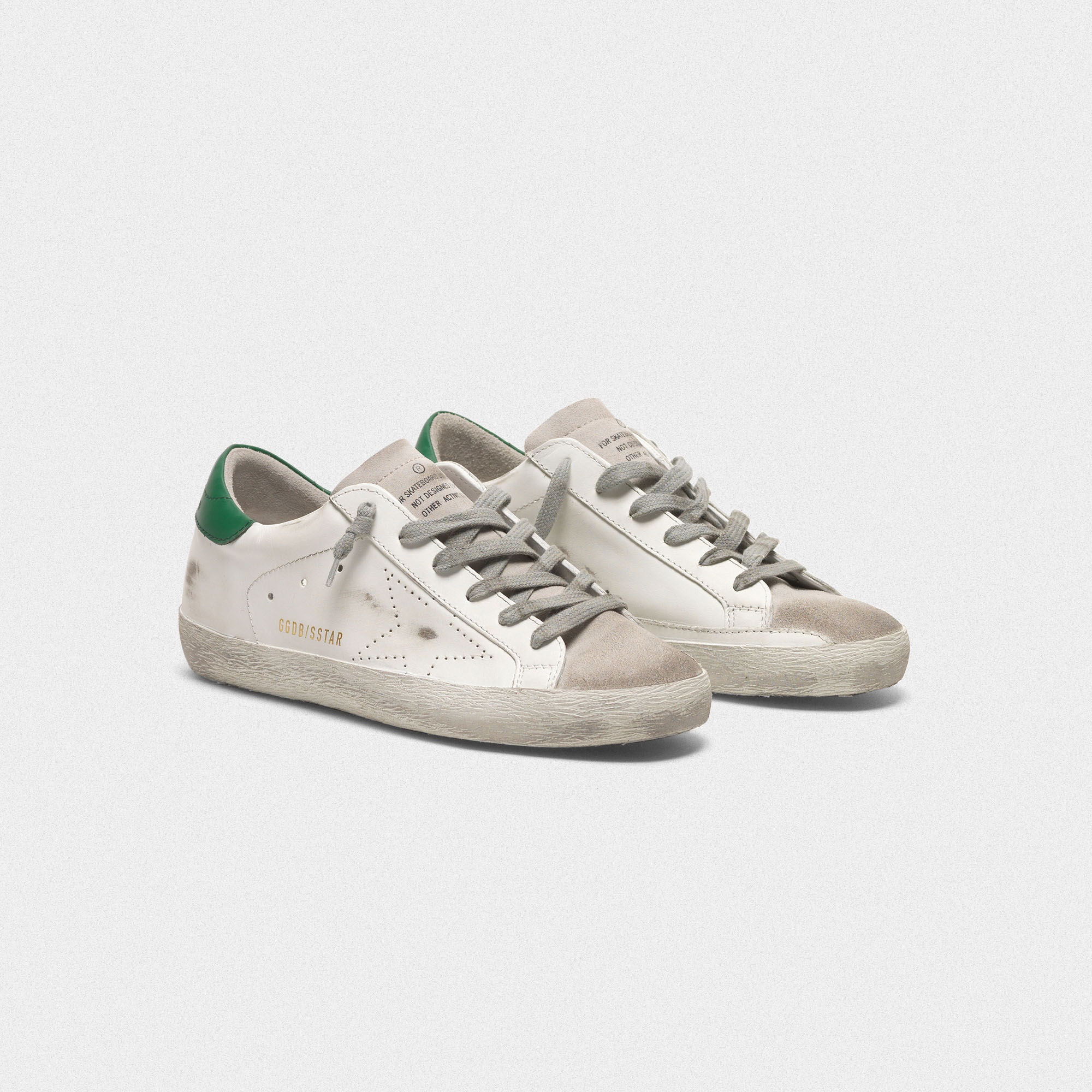 superstar sneakers in leather with perforated star